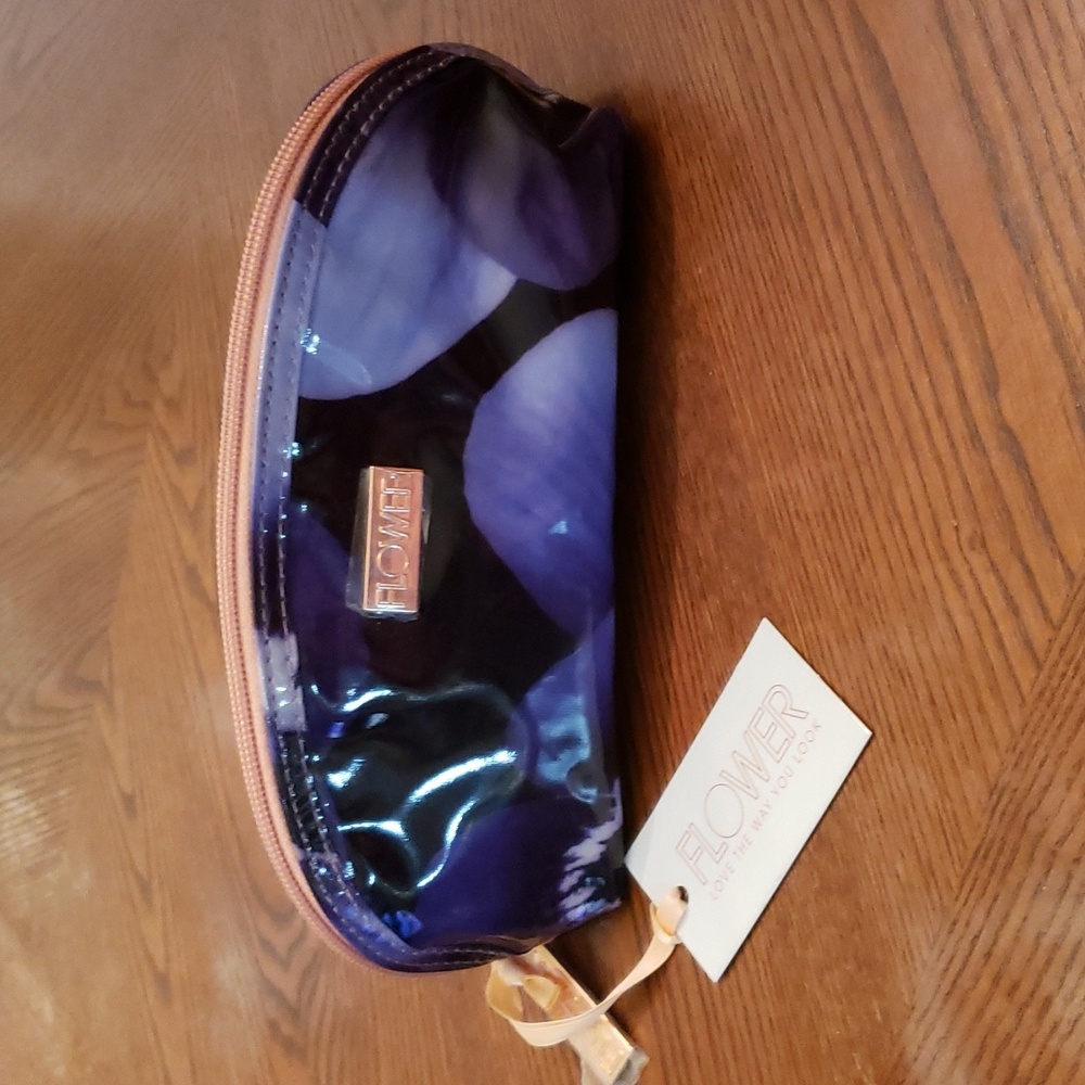 FLOWER Purple Cosmetic Bag